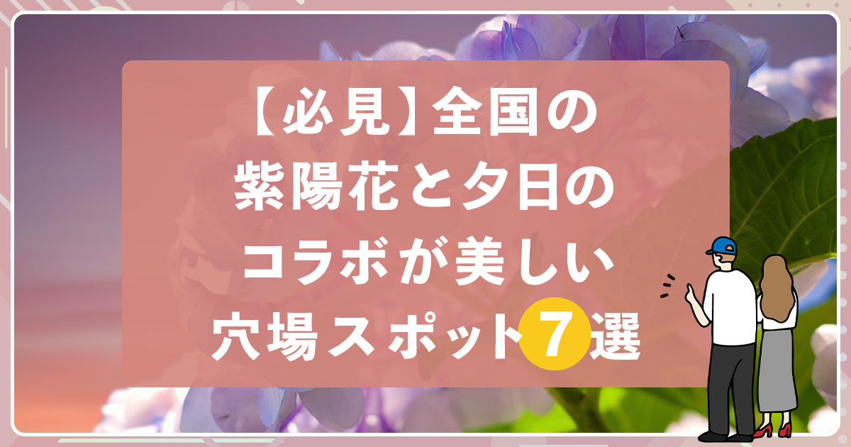 【必見】全国の紫陽花と夕日のコラボが美しい穴場スポット７選