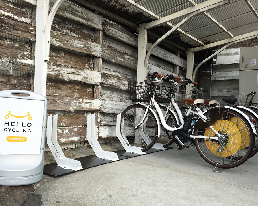 小豆島観光車なしで利用できるレンタルサイクル「HELLO CYCLING」