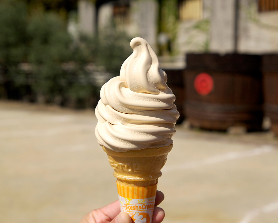 丸金醤油のしょうゆソフトは外せないスイーツです
