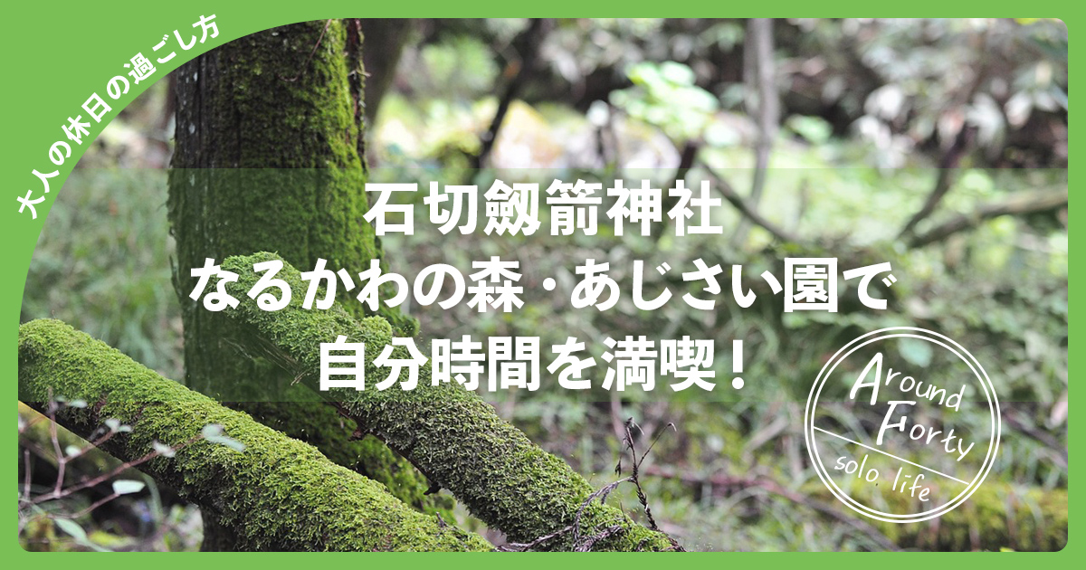 40代ソロ活。石切神社となるかわの森・あじさい園で自分時間を満喫！【おひとりさま】