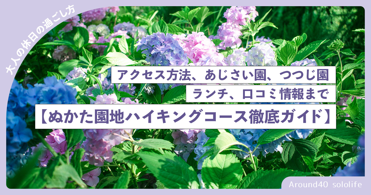 【ぬかた園地ハイキングコース徹底ガイド】アクセス方法、あじさい園、つつじ園、ランチ、口コミ情報まで