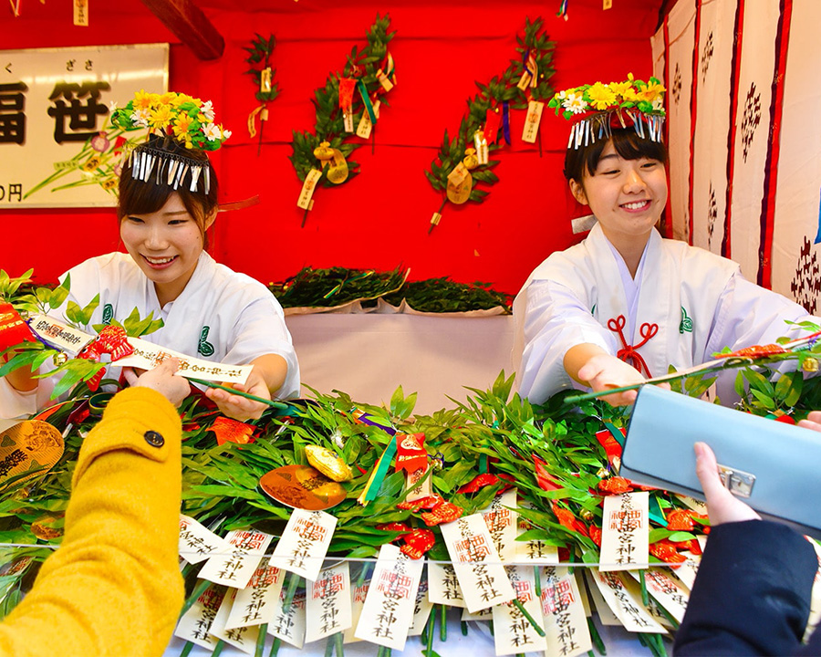 福笹(ふくざさ)を授かる