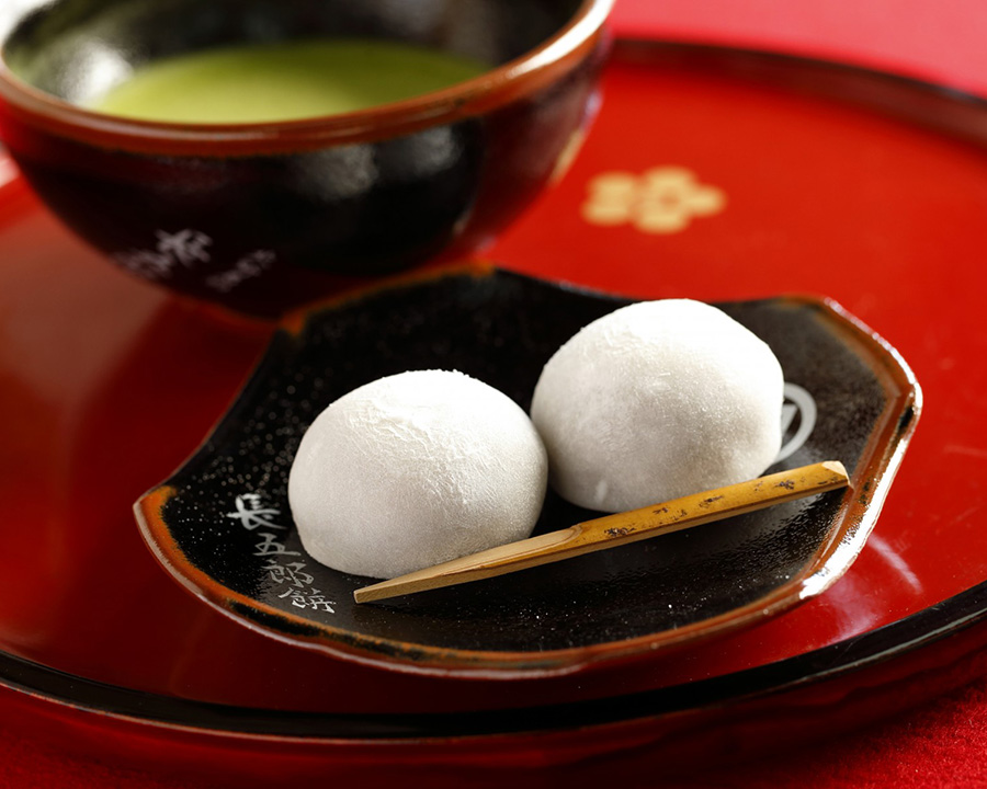 長五郎餅 北野天満宮境内茶店