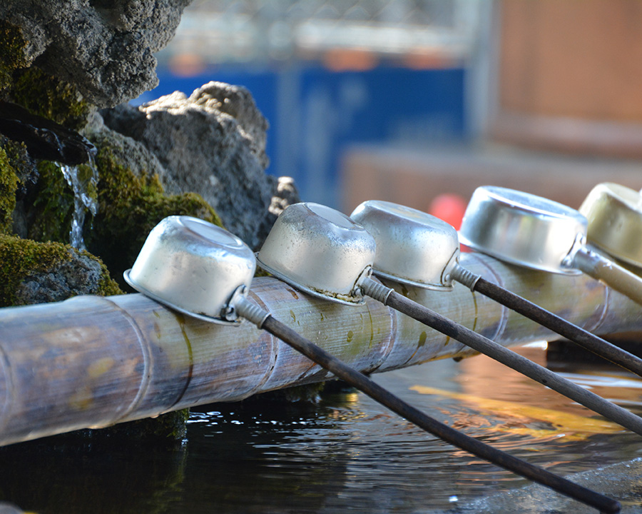 神社に参拝する