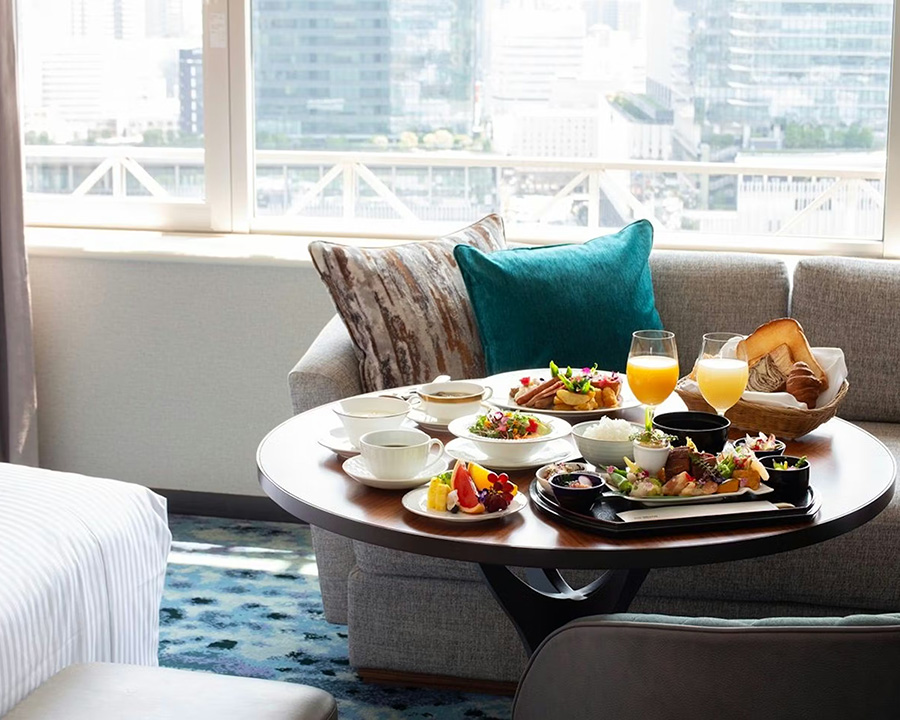 ウェスティンホテル大阪のルームサービスの朝食｜エステ付き宿泊プラン対応