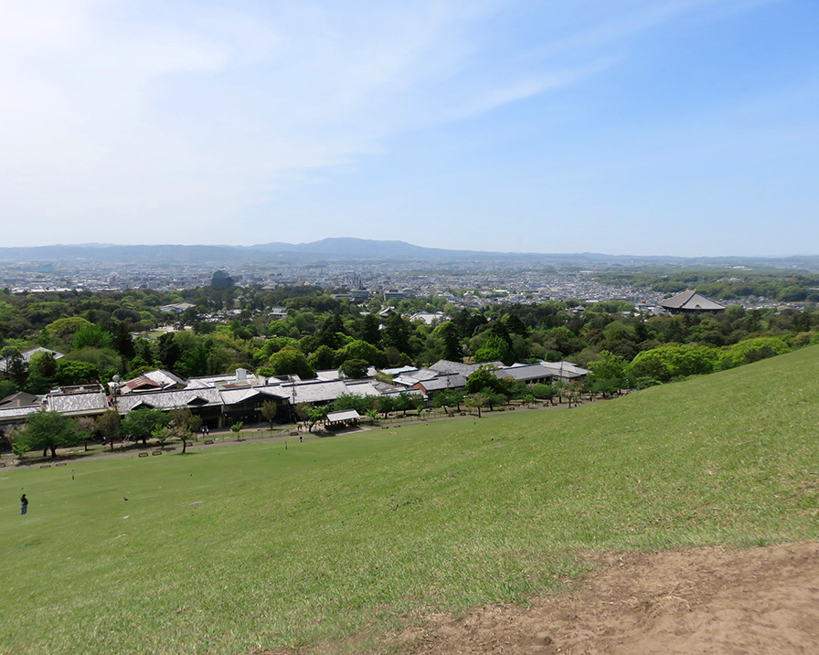 奈良若草山ハイキングに行ってきました：南ゲートから登山スタート！まずは景色を楽しみながらランチ