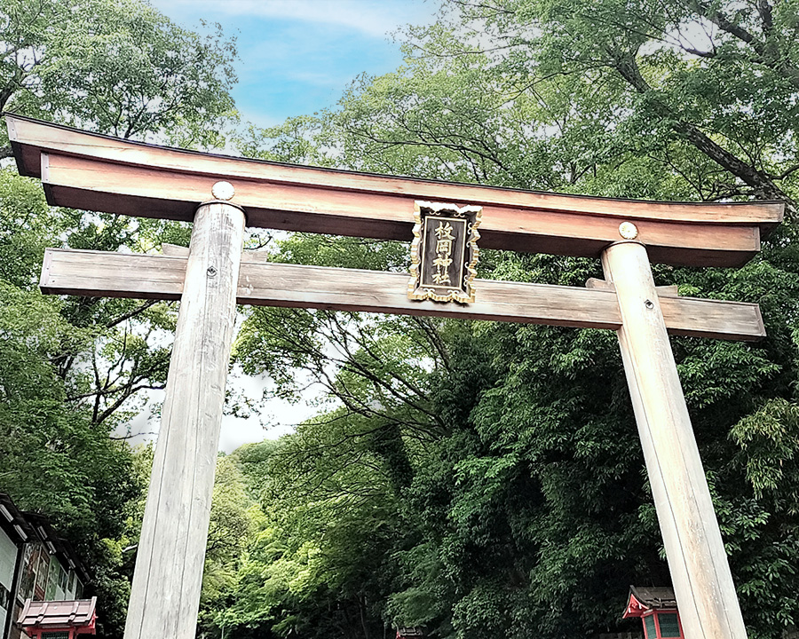 枚岡駅に到着|駅前から枚岡神社へ
