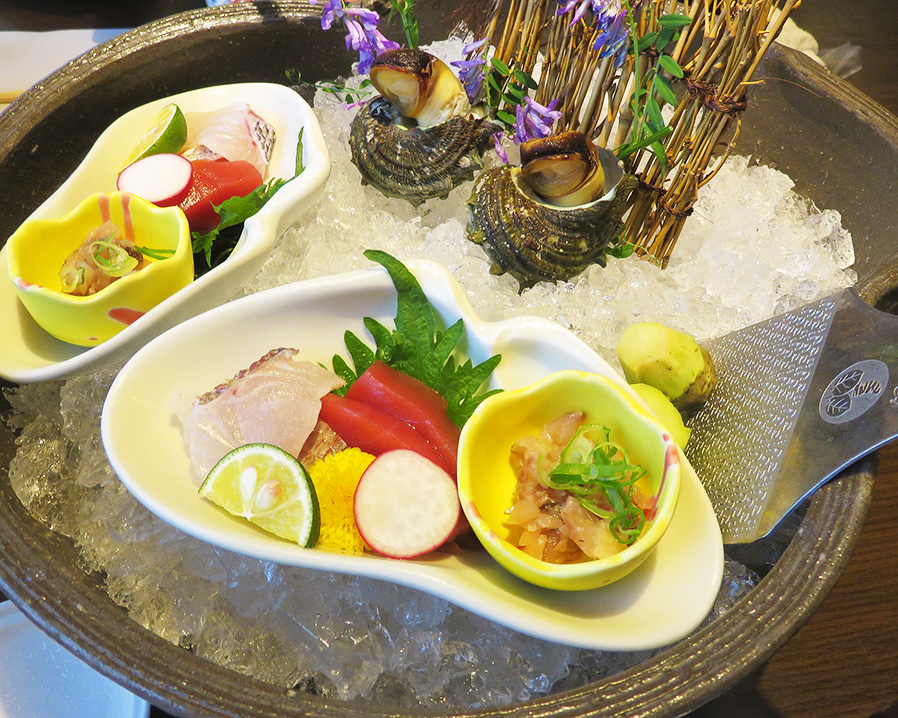 加太温泉の旅館に宿泊|加太淡嶋温泉 大阪屋 ひいなの湯の夕飯、お刺身