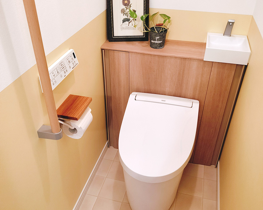 今回リフォームした内容：リフォーム後のトイレの写真